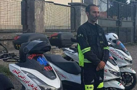 انتقال کودک یک ساله دچار سوختگی توسط اورژانس گیلان