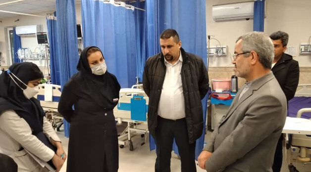 بازدید سرزده نظارتی دکتر احمدی از بیمارستان رازی شهر رشت