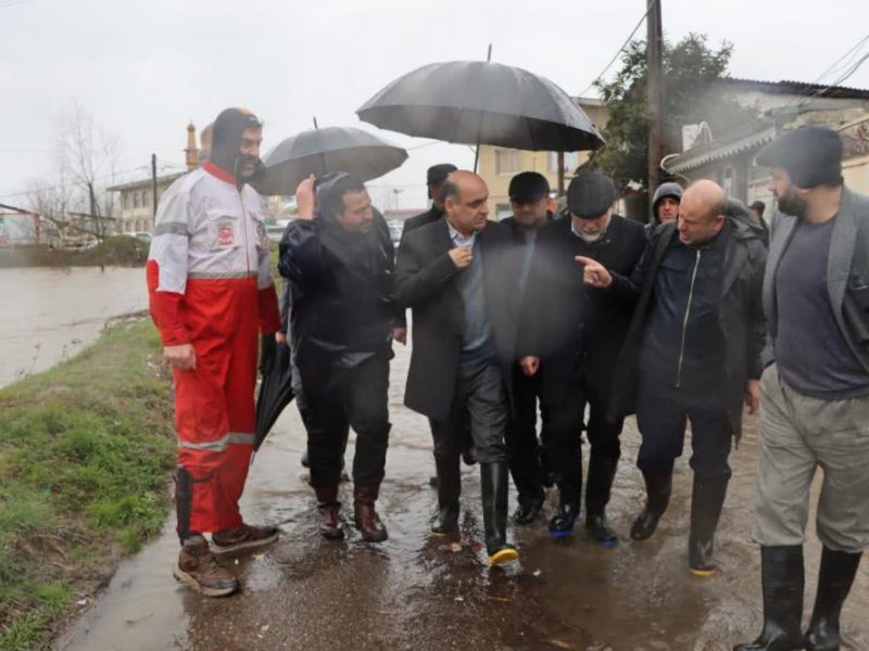 تخلیه اضطراری ساکنین منازل مسکونی حاشیه رودخانه در پیربازار/ رشت رکورددار بارش کشور در ۲۴ ساعت گذشته