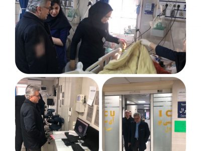 رئیس دانشگاه علوم پزشکی گیلان از پرستار سانحه‌دیده آستارا عیادت کرد